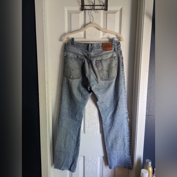 Levi's distressed 501 raw hem - Picture 2 of 6